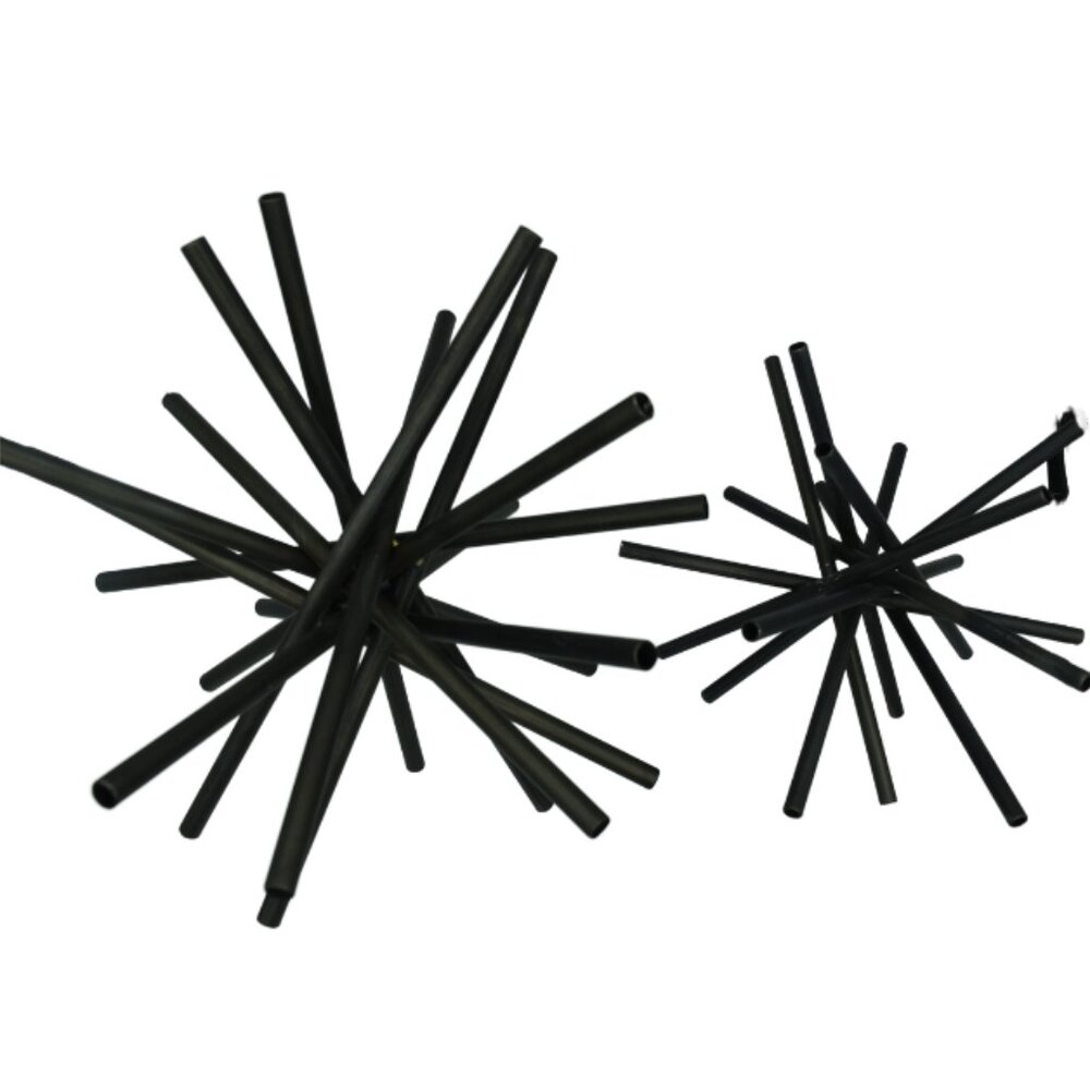 Metal Gunmetal Bronze Geometric Shape Spheres